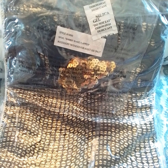 Shimmy Shake Flapper Women's Halloween Dress 🦇 Costume NWT - Picture 10 of 16